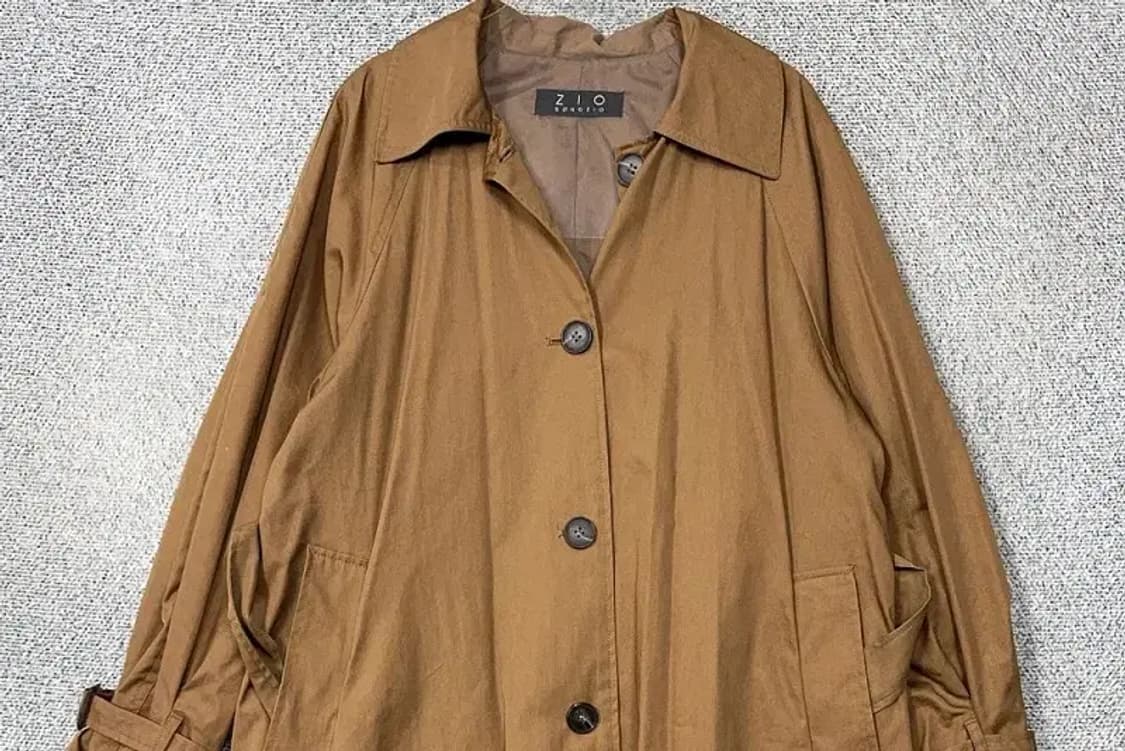 지오 송지오 벨티드 카멜 오버핏 코트 90(구66) 상품이미지3