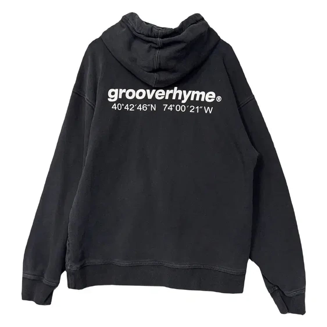 그루브라임 블랙 로고 후드티 S 상품이미지2