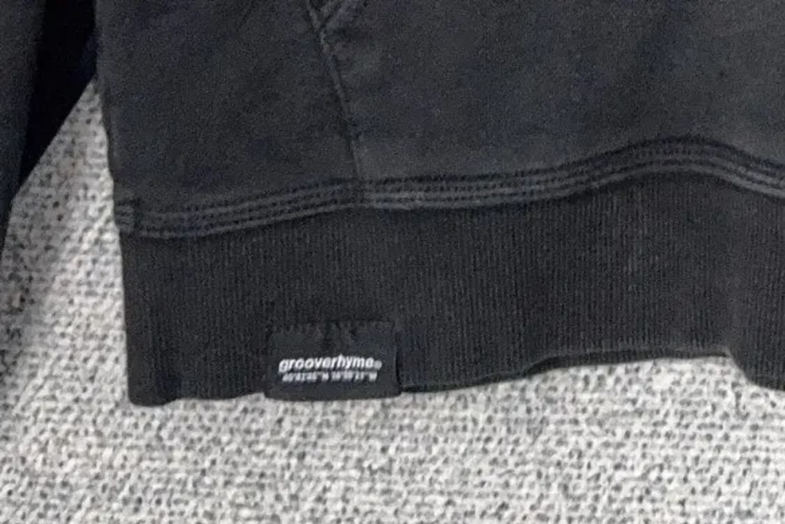 그루브라임 블랙 로고 후드티 S 상품이미지7