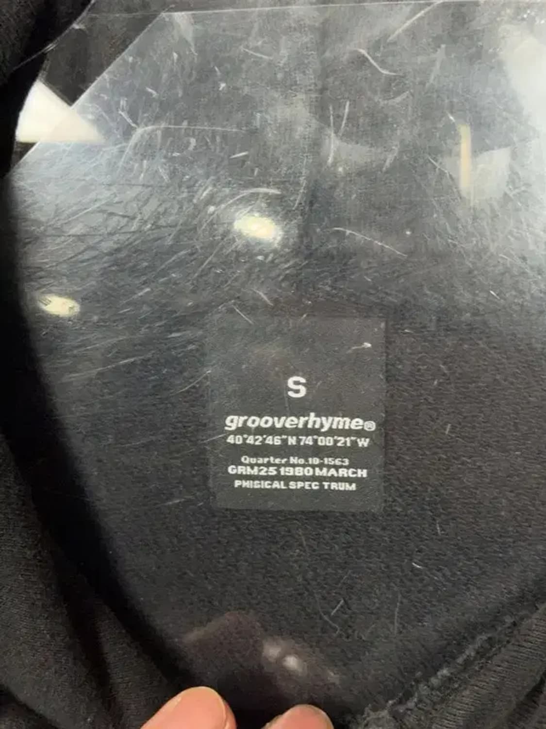 그루브라임 블랙 로고 후드티 S 상품이미지8