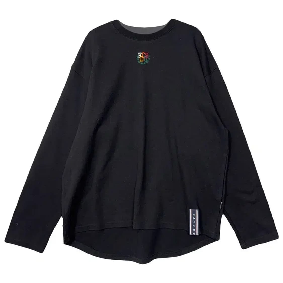 로맨틱크라운 블랙 프린팅 긴팔티 L 상품이미지2