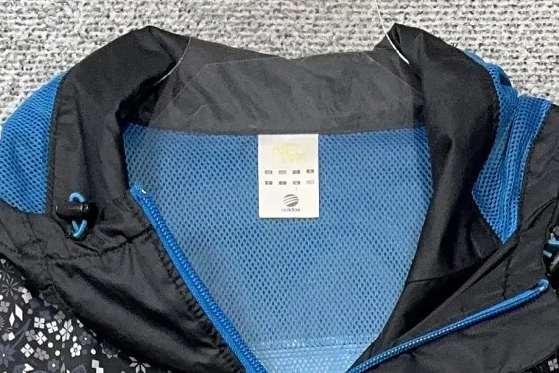 아디다스 블랙 도트 바람막이 L 상품이미지5