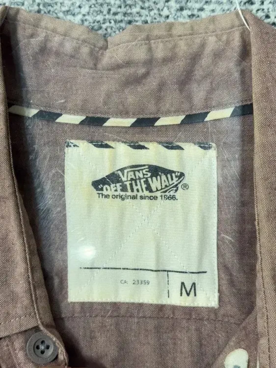 반스 브라운 빈티지 셔츠 M 상품이미지7