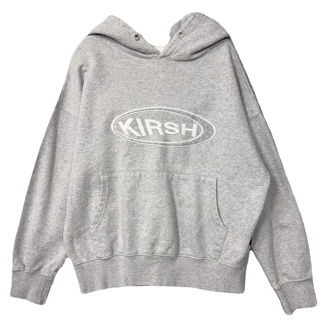 키르시 로고 라이트 그레이 후드티 1 상품이미지1