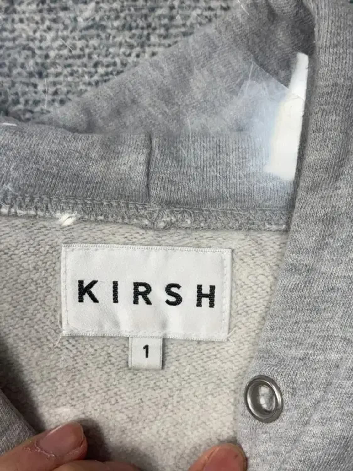 키르시 로고 라이트 그레이 후드티 1 상품이미지7