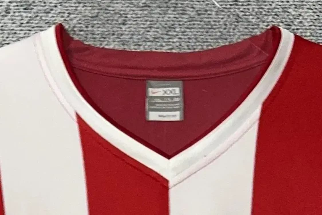 나이키 스트라이프 레드 블록코어 긴팔티 XXL 상품이미지5