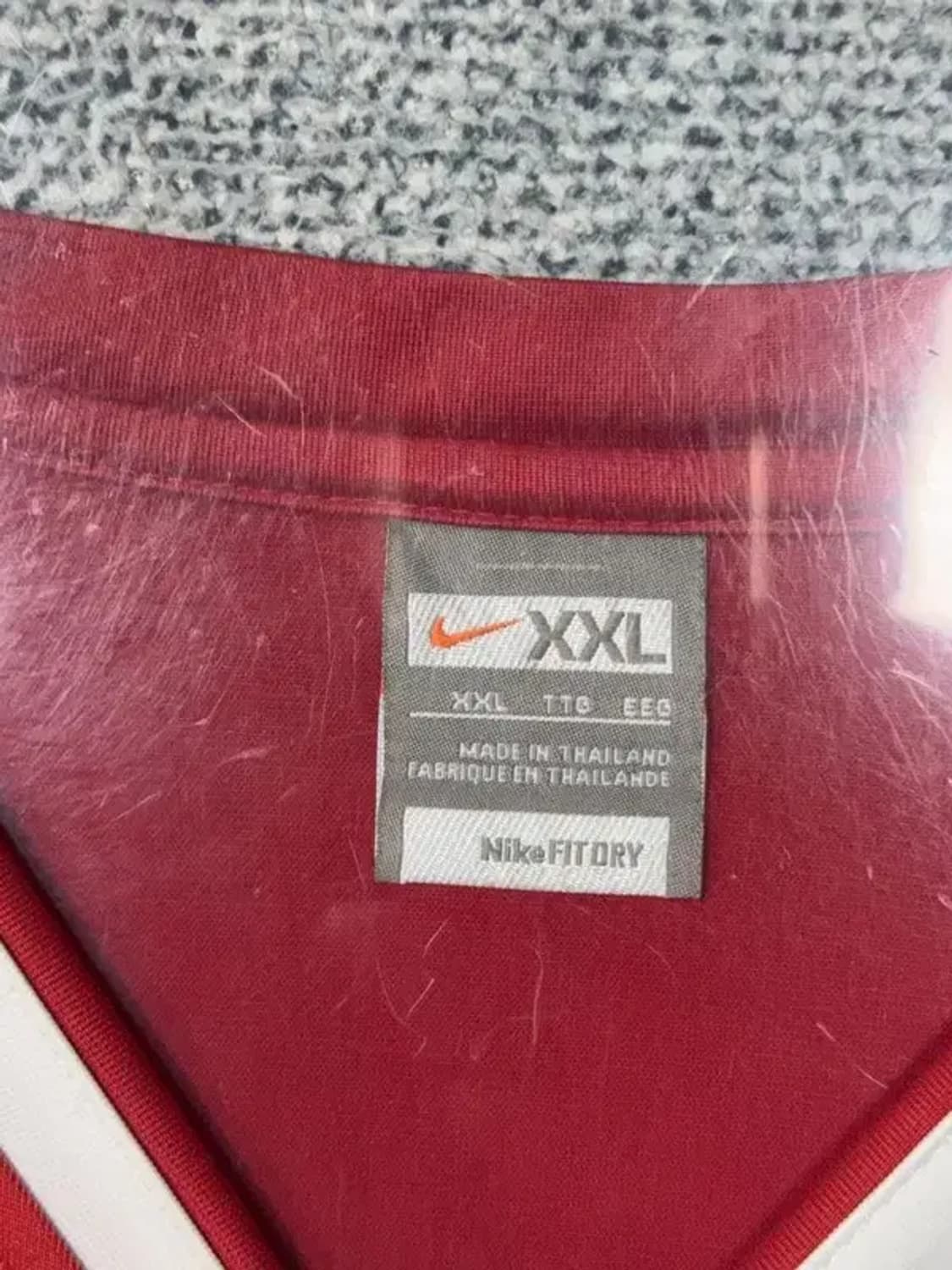 나이키 스트라이프 레드 블록코어 긴팔티 XXL 상품이미지7