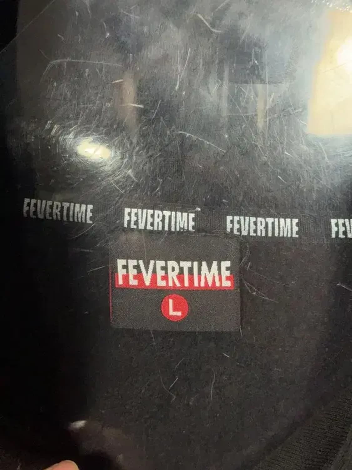 피버 타임 로고 블랙 후드티 L 상품이미지6