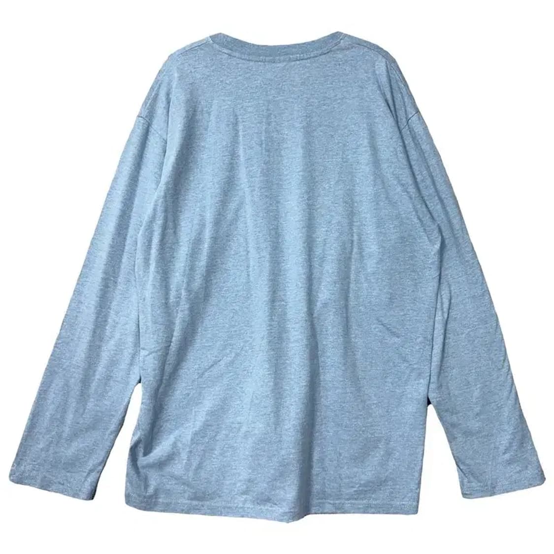 마하그리드 프린팅 라이트 블루 긴팔티 M 상품이미지2