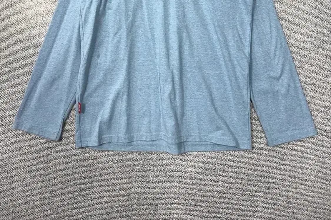 마하그리드 프린팅 라이트 블루 긴팔티 M 상품이미지4