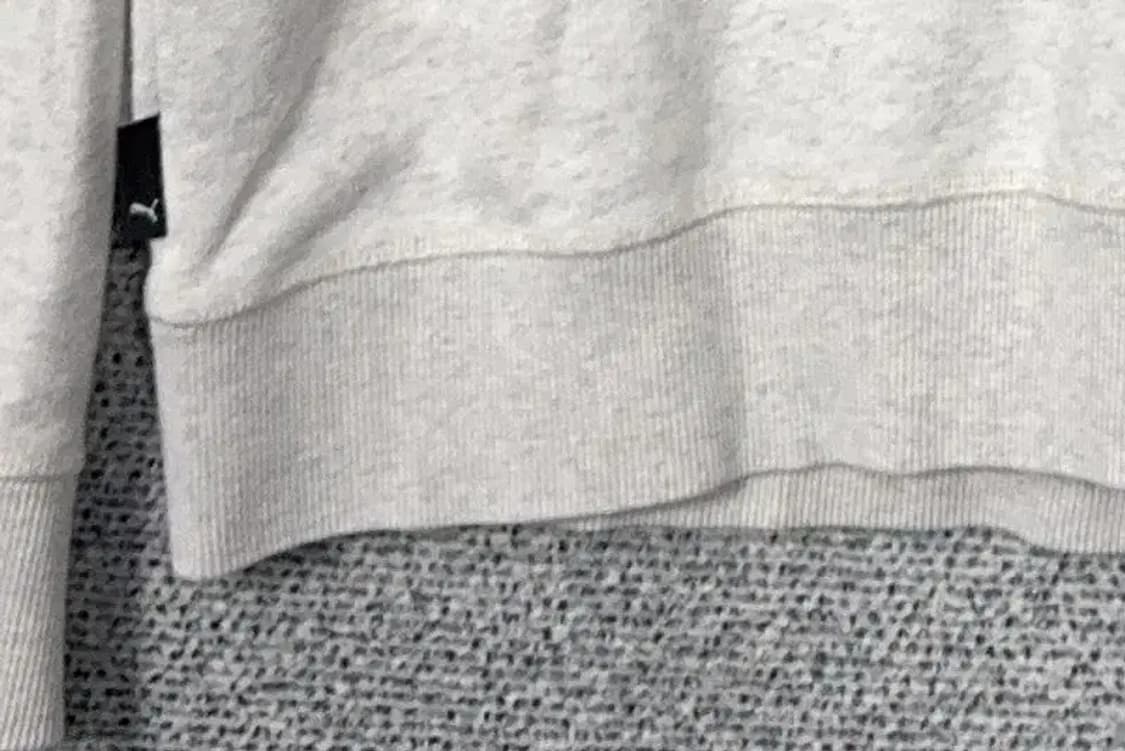 푸마 라이트 그레이 로고 맨투맨 XL 상품이미지6