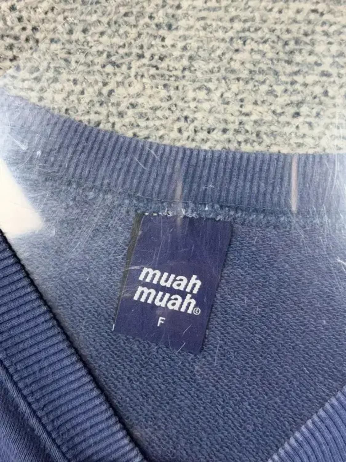 무아무아 프린팅 네이비 맨투맨 F 상품이미지7