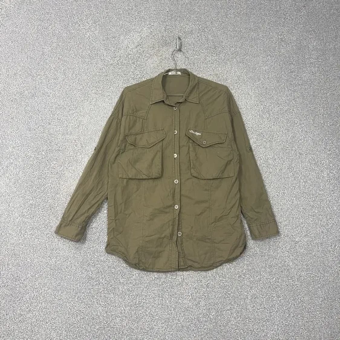 버커루 빈티지 투포켓 카키 셔츠 F 상품이미지1