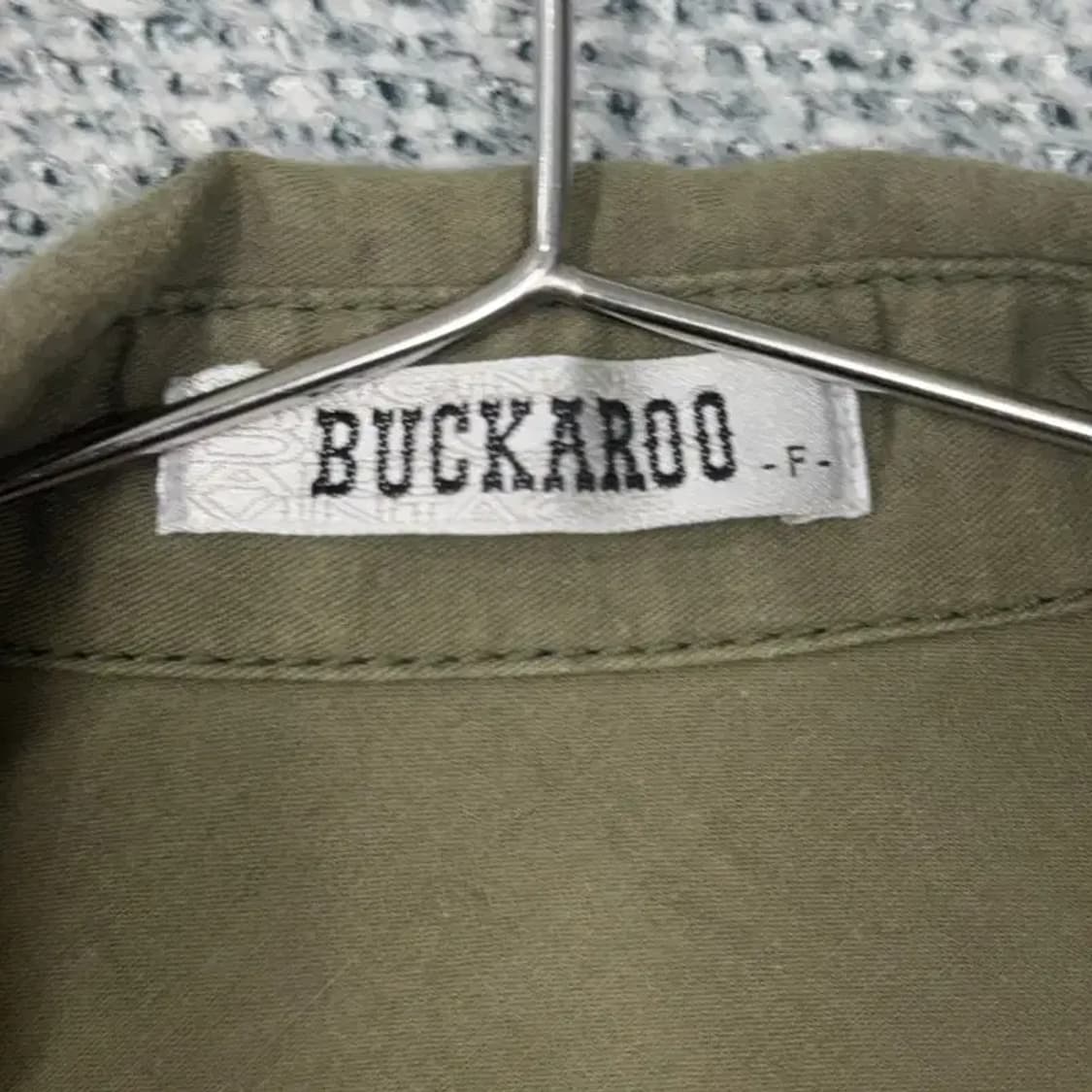 버커루 빈티지 투포켓 카키 셔츠 F 상품이미지3