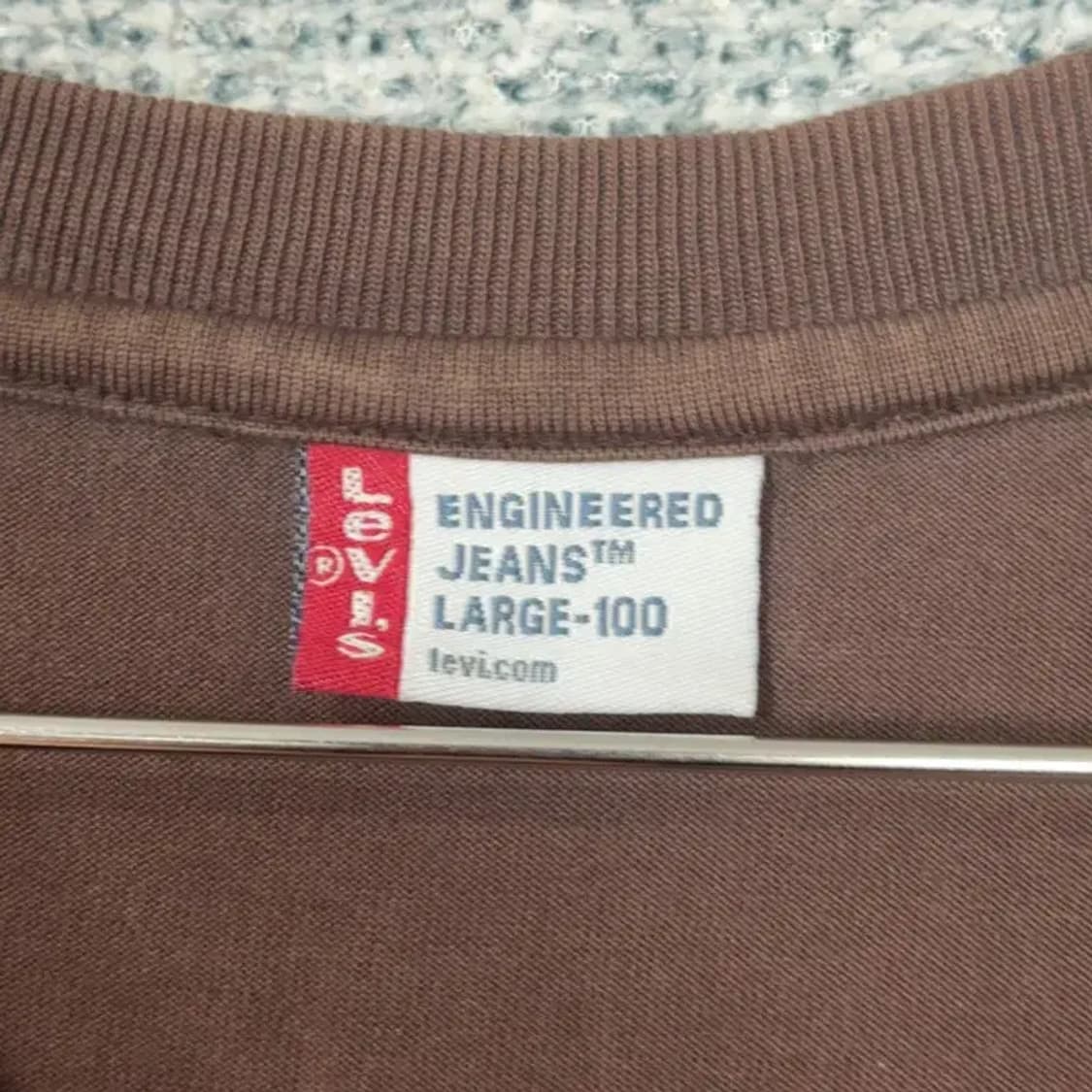 리바이스 브라운 긴팔티 100 상품이미지3