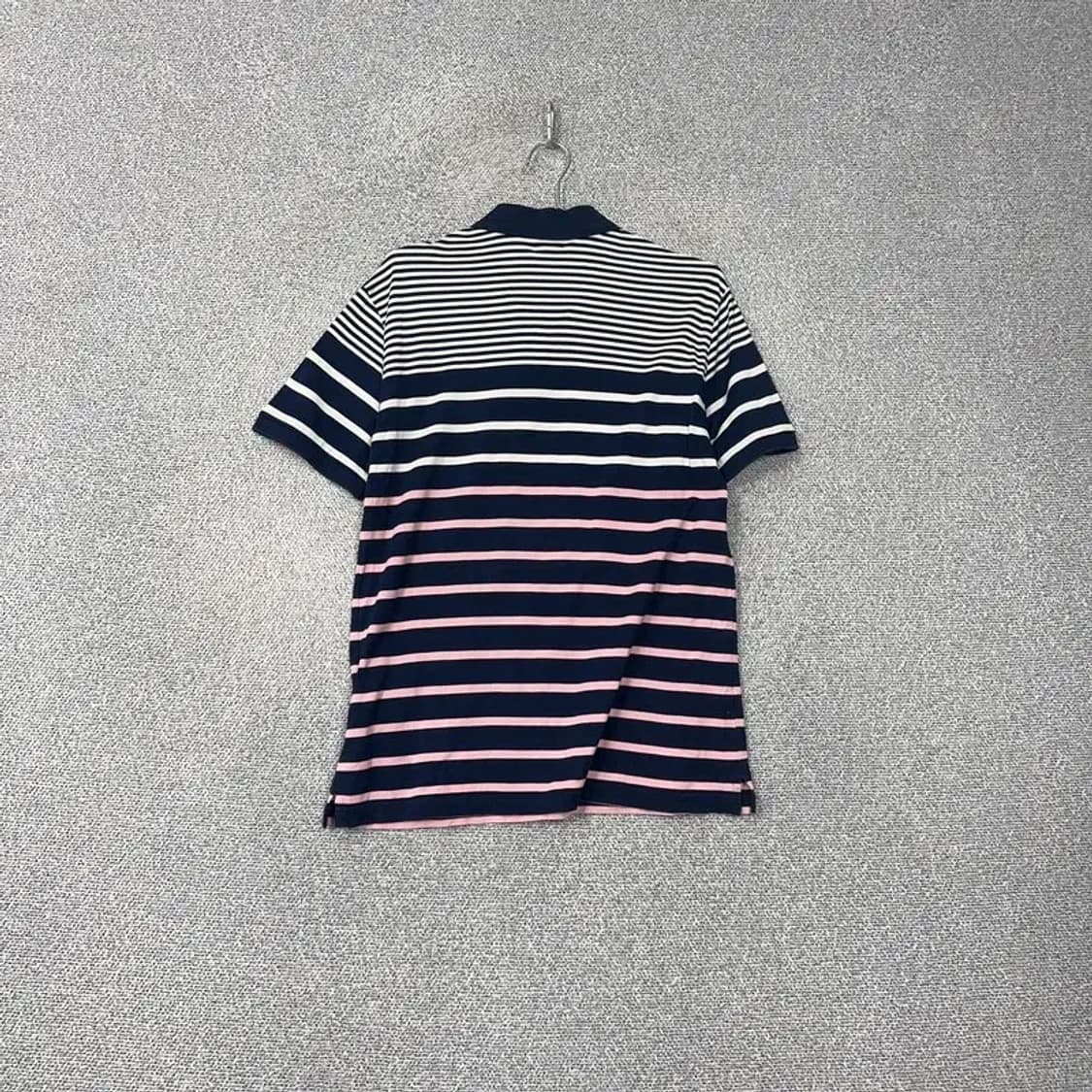 핑 스트라이프 로고 반팔 카라티 100 상품이미지2