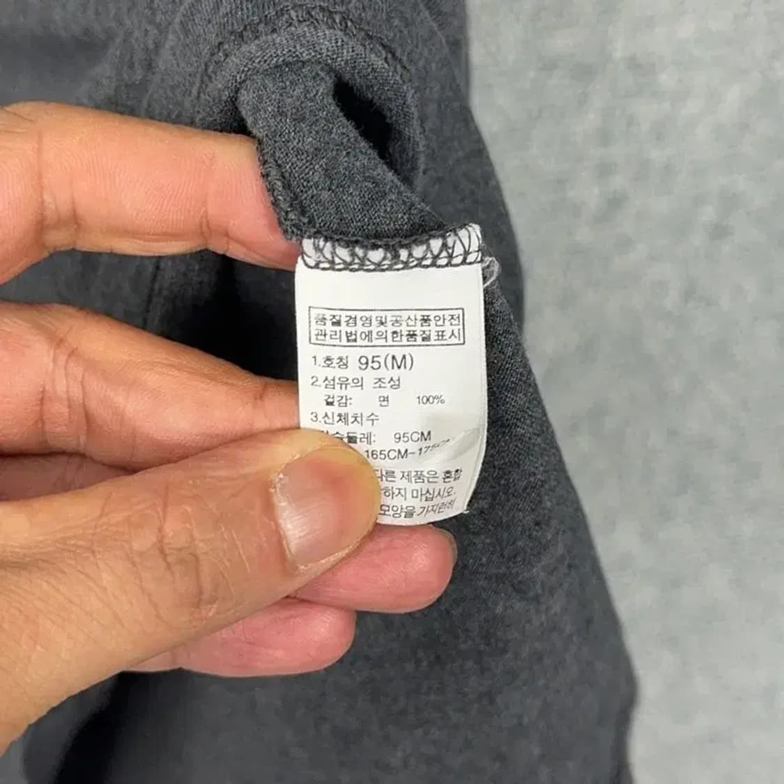 노스페이스 프린팅 그레이 반팔티 M 상품이미지4