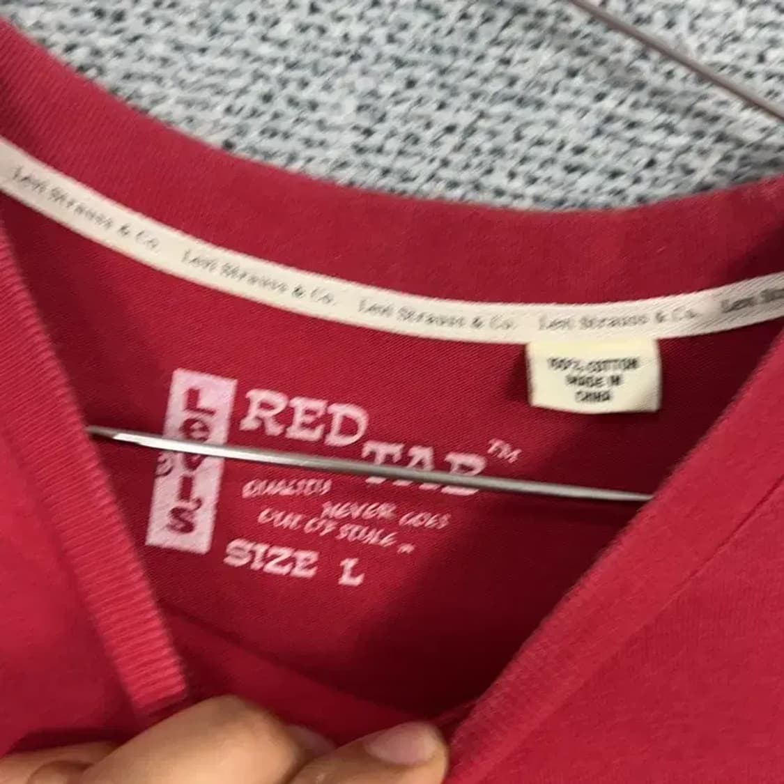 리바이스 레드탭 빈티지 슬리브 긴팔티 L 상품이미지3