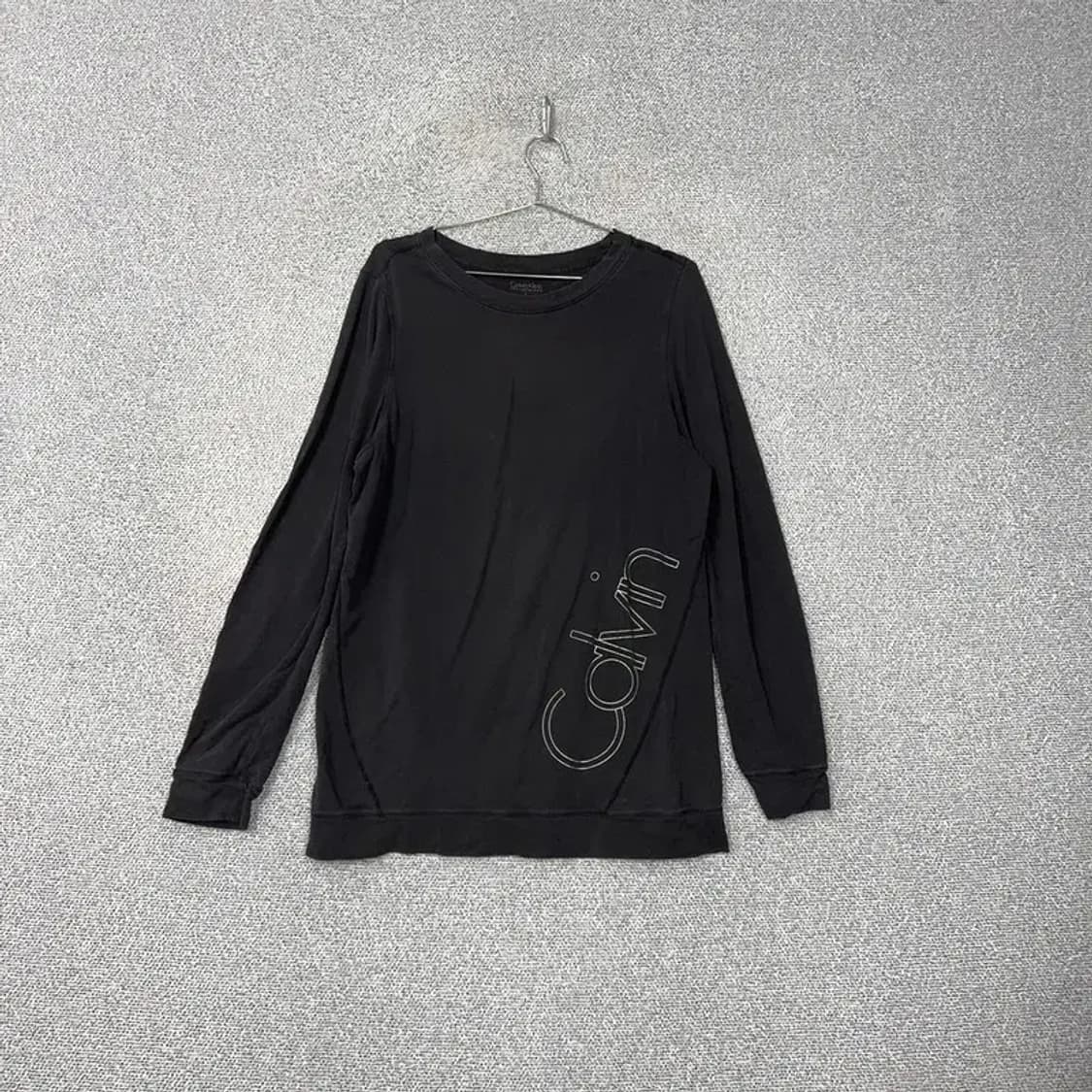 캘빈클라인 스펠 로고 코튼 긴팔티 L 상품이미지1