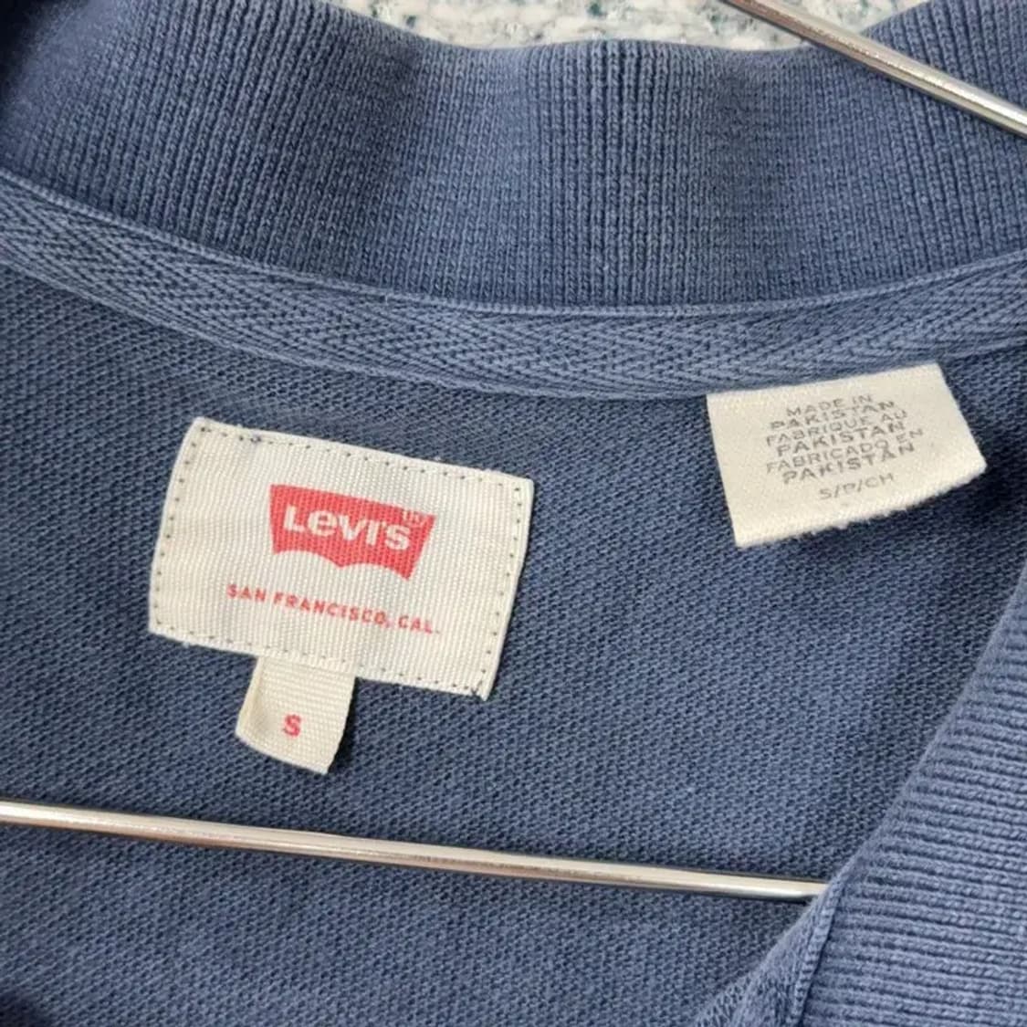 리바이스 로고 반팔 카라티 S 상품이미지3