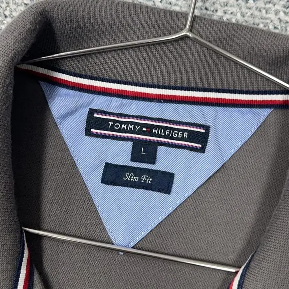 타미힐피거 빈티지 로고 반팔 카라티 L 상품이미지3