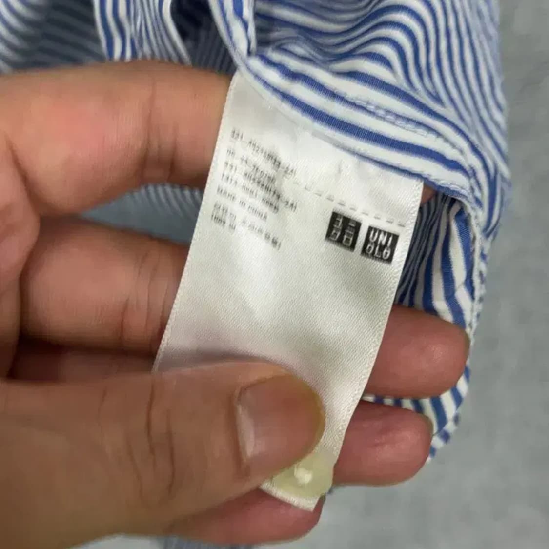 유니클로 스트라이프 캐주얼 셔츠 L 상품이미지4