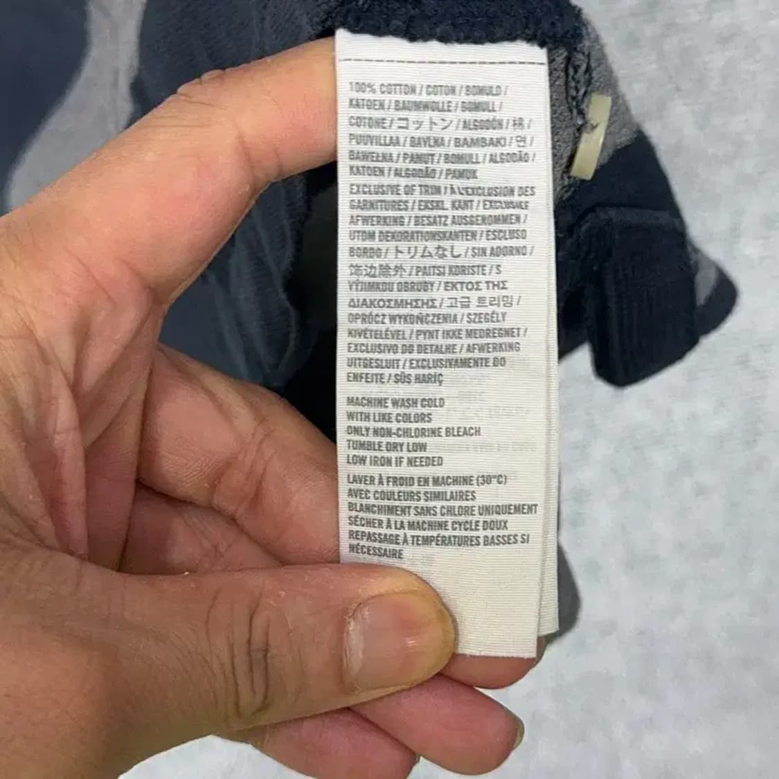 아베크롬비 스트라이프 로고 반팔 카라티 M 상품이미지4