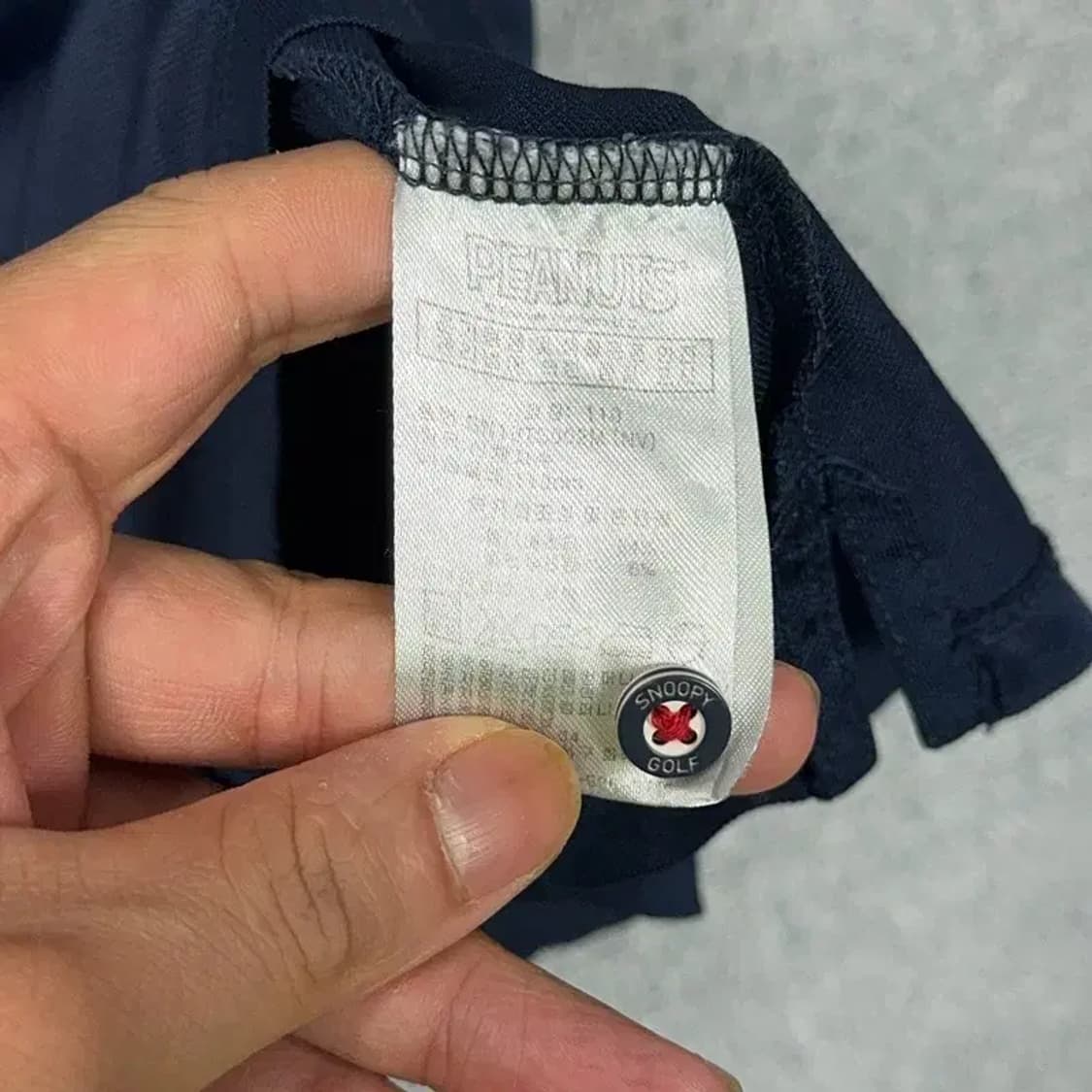 스누피 골프 로고 기능성 반팔 카라티 100 상품이미지4