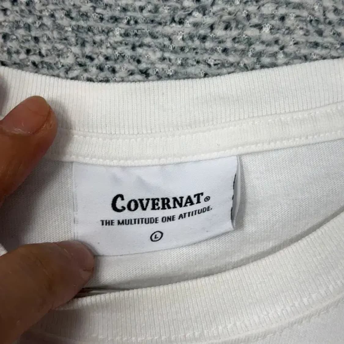 커버낫 로고 오버핏 반팔티 L 상품이미지3