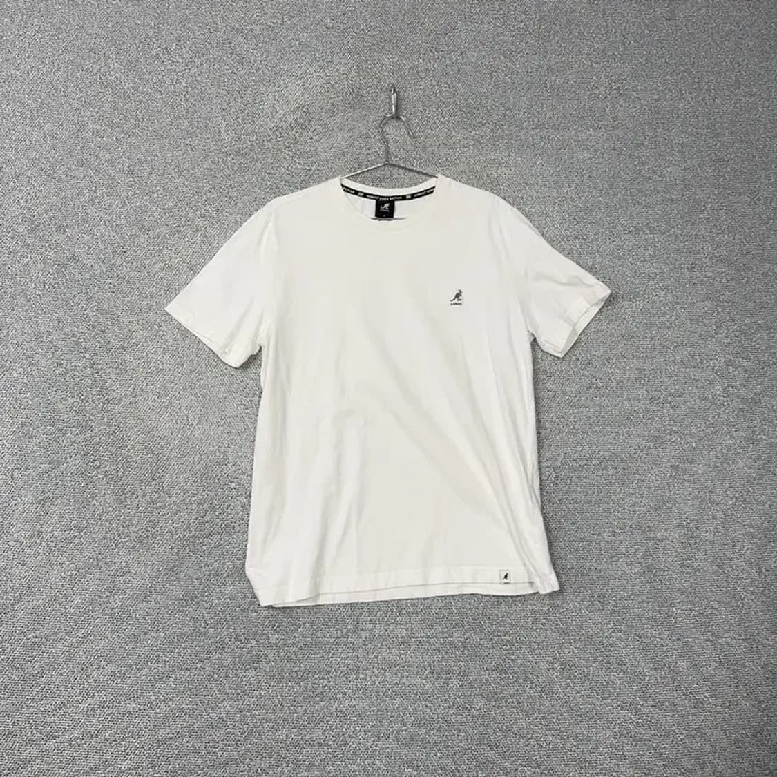 캉골 로고 화이트 반팔티 XL 상품이미지1