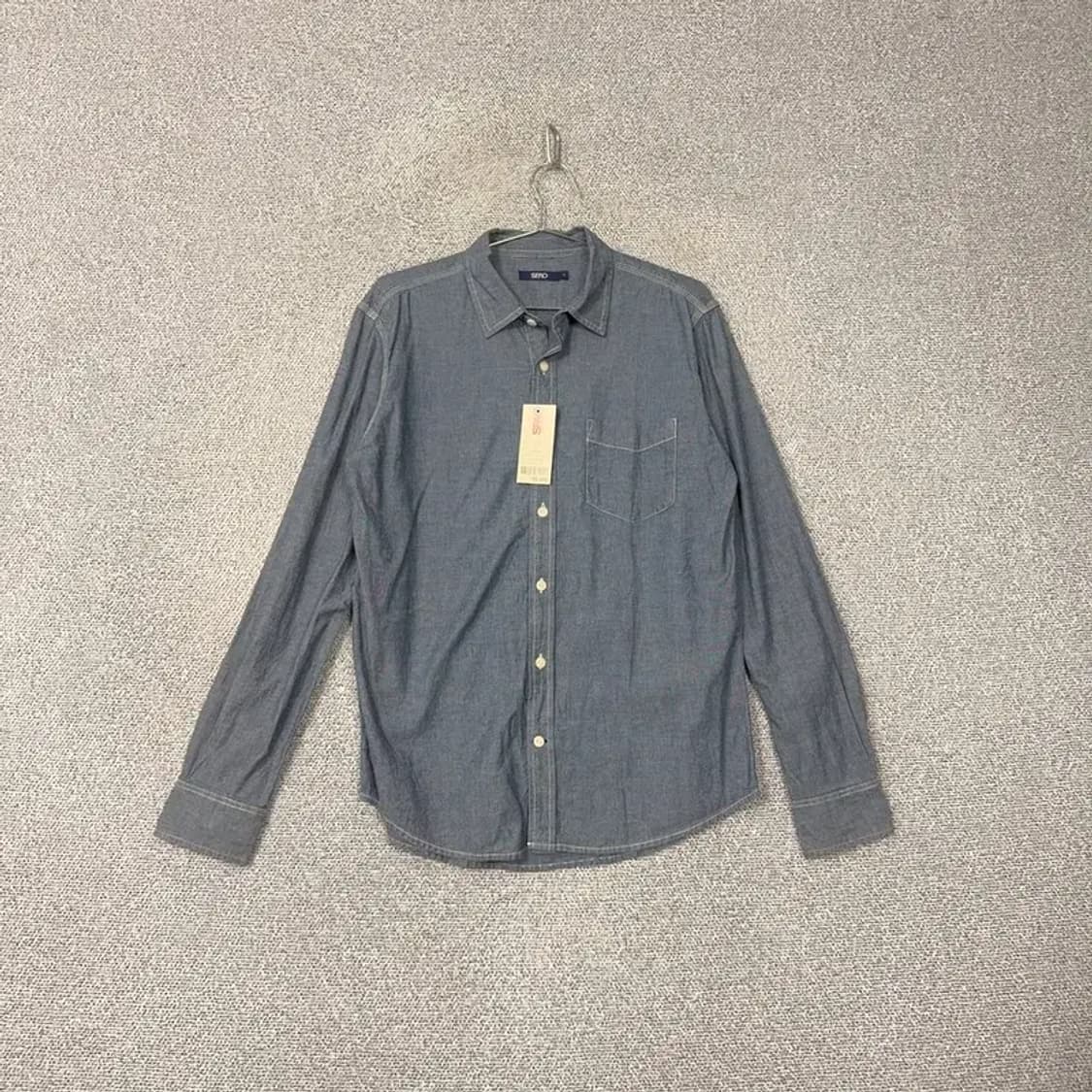 [새상품]스파오 인디고 데님 셔츠 L 상품이미지1