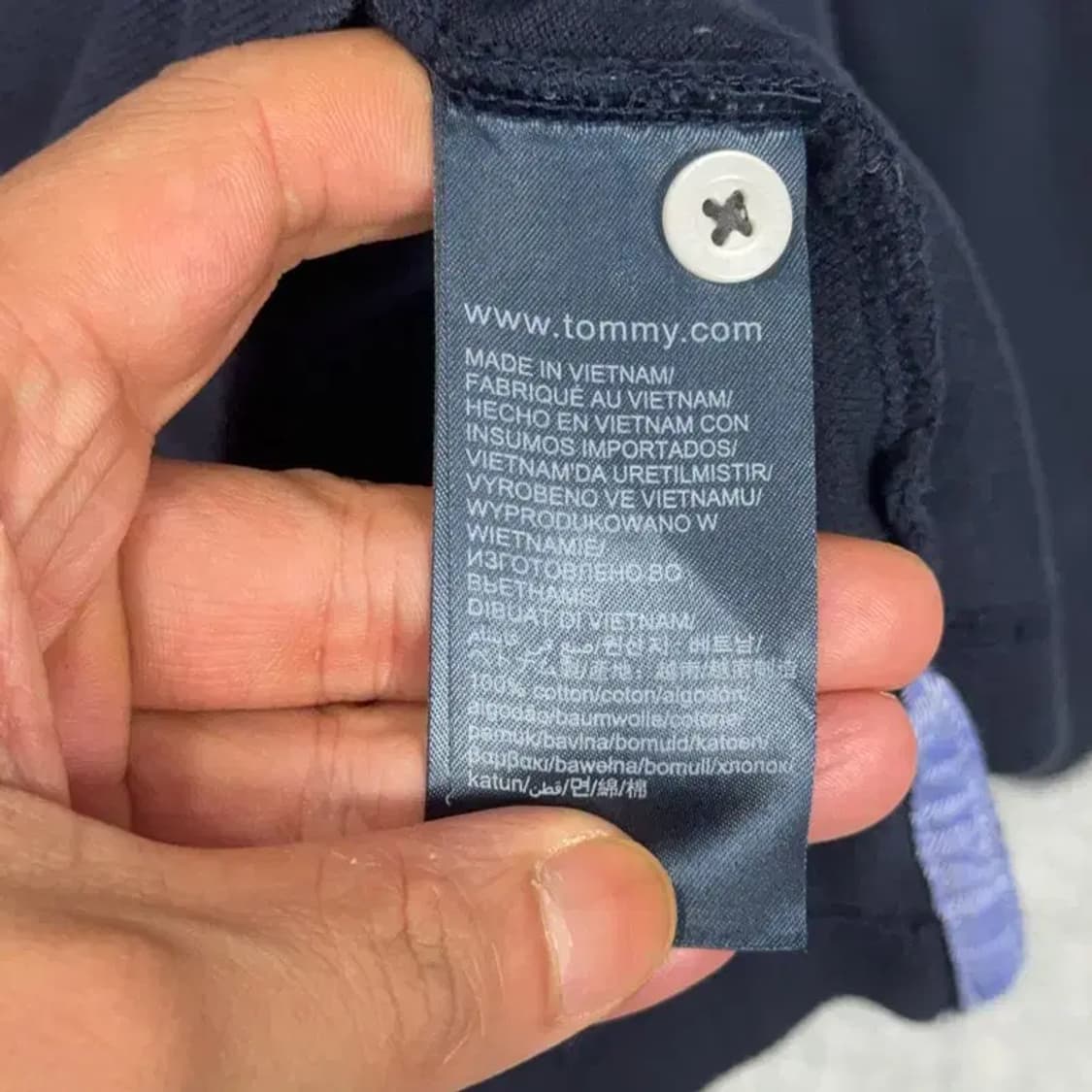 타미힐피거 로고 캐주얼 긴팔 카라티 L 상품이미지4