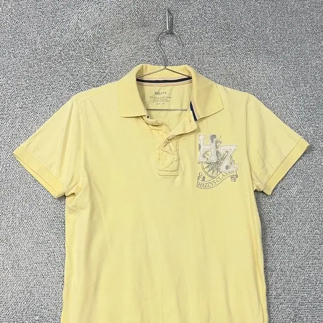 해지스 옐로우 빅로고 반팔 카라티 100 상품이미지3