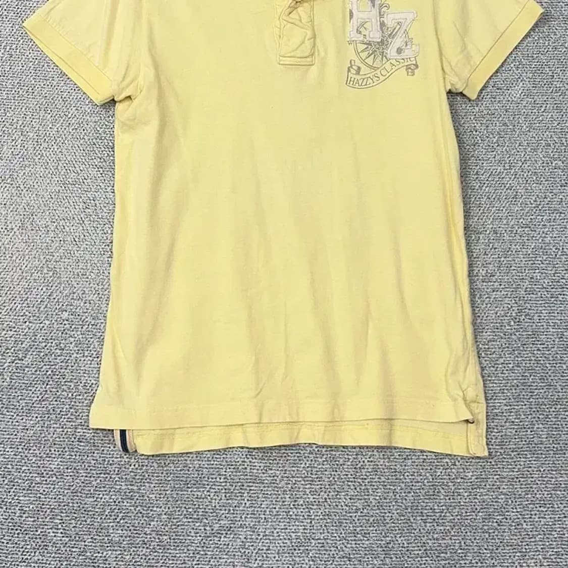 해지스 옐로우 빅로고 반팔 카라티 100 상품이미지4