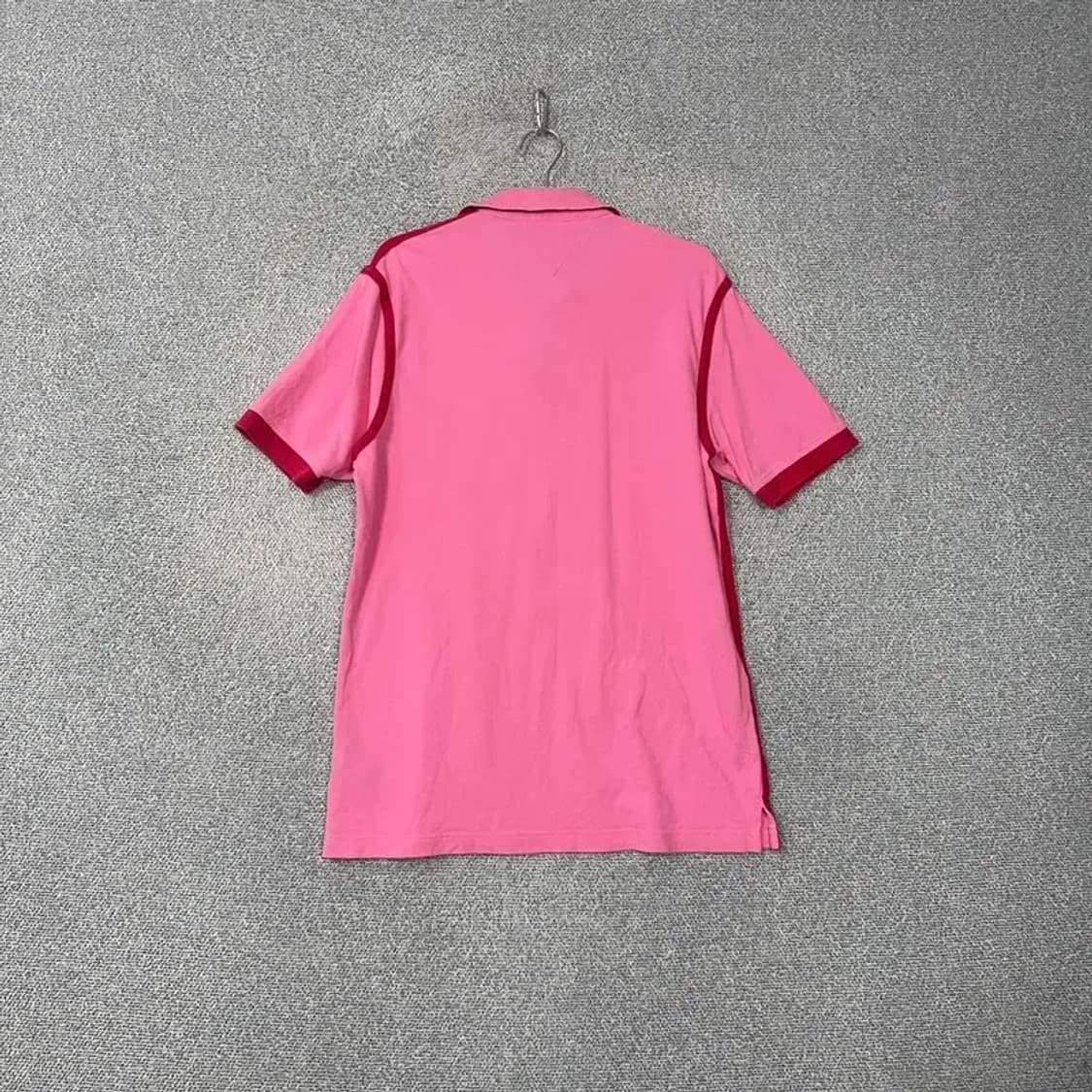 타미힐피거 로고 핫핑크 반팔 카라티 M 상품이미지2