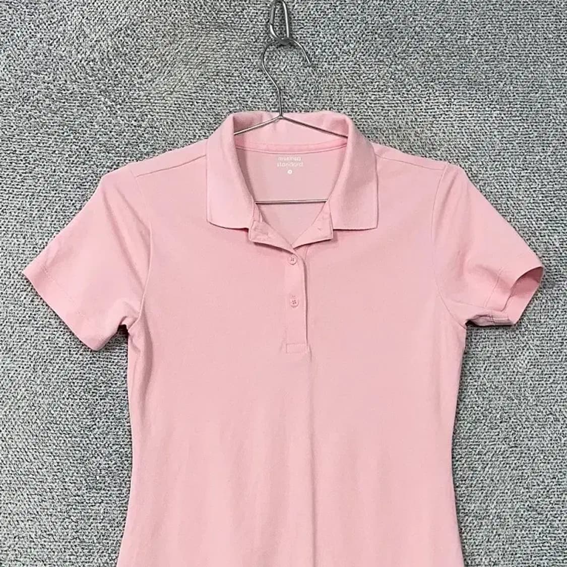 무신사스탠다드 연핑크 카라 원피스 S 상품이미지3