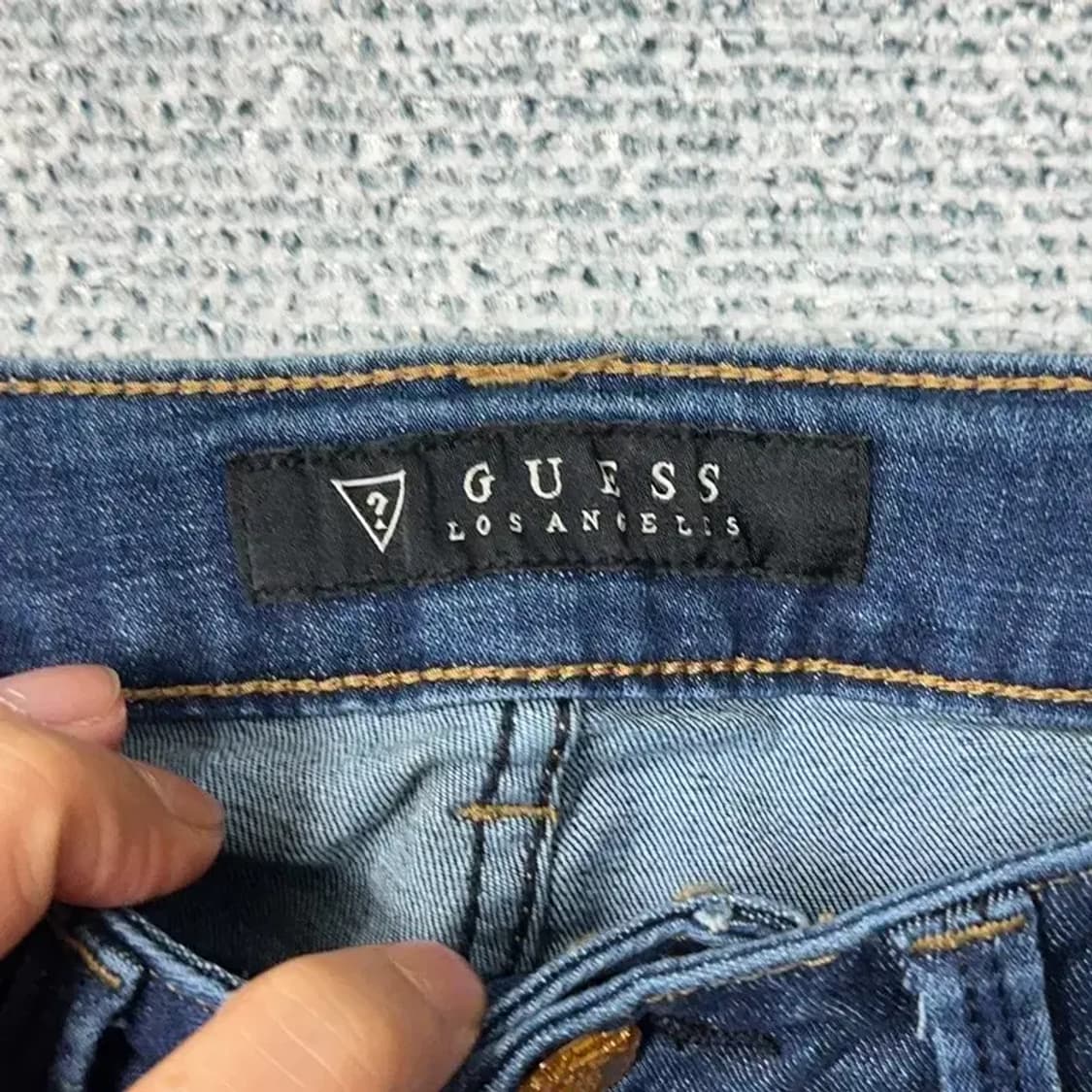 게스 삼각로고 여성 데님팬츠 26 상품이미지6