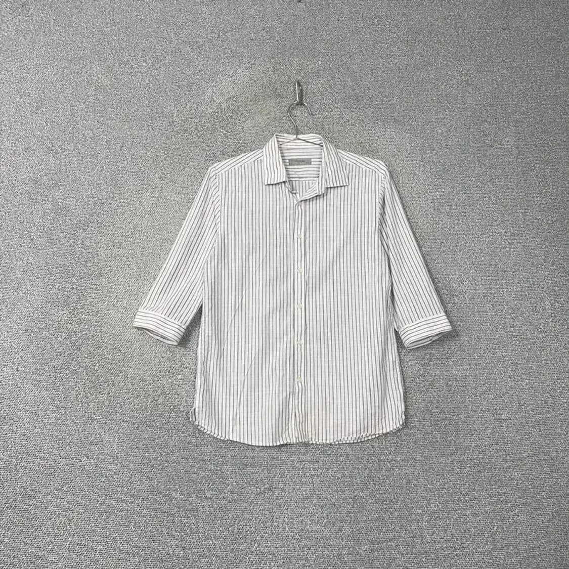 마인드브릿지 스트라이프 5부 코튼 셔츠 95 상품이미지1