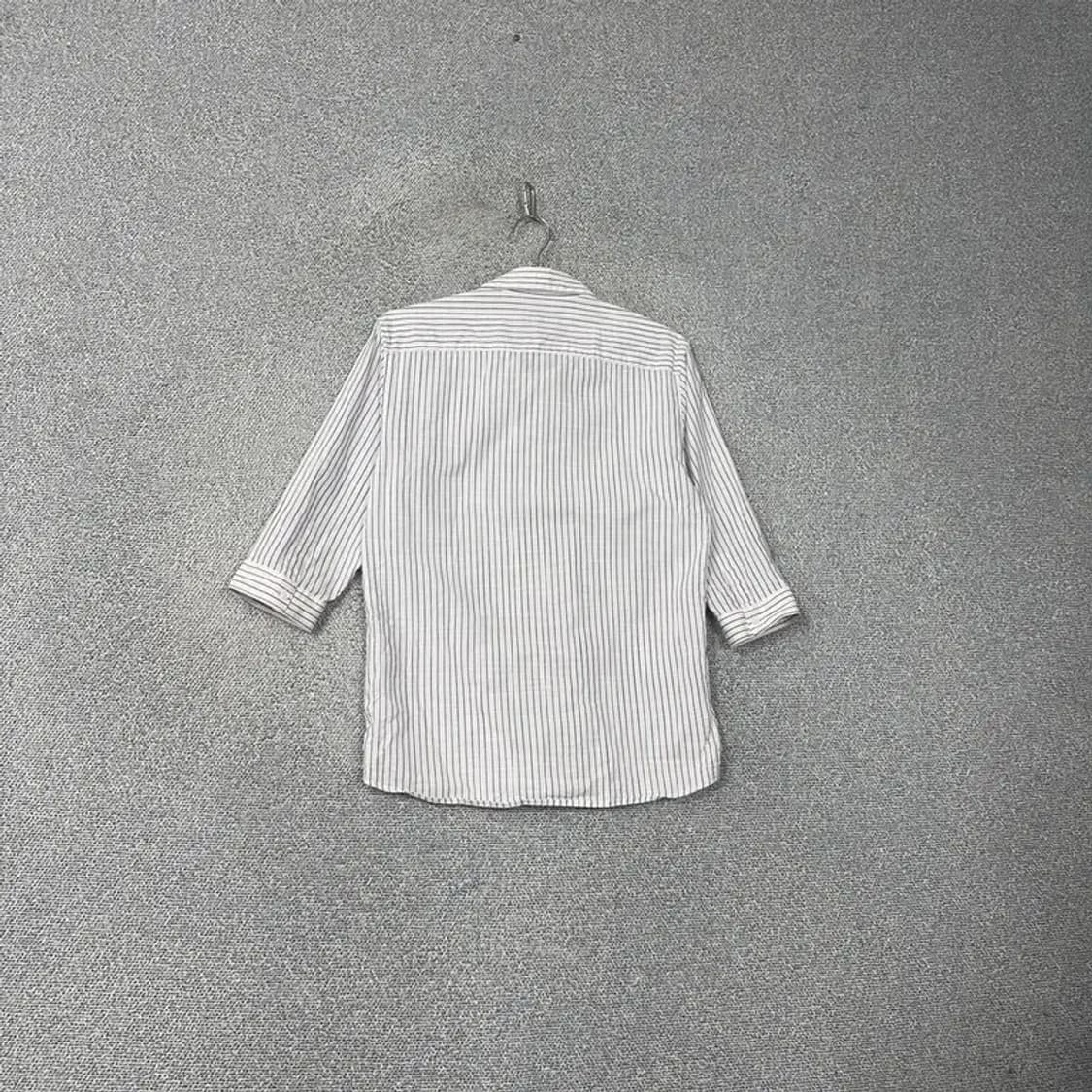 마인드브릿지 스트라이프 5부 코튼 셔츠 95 상품이미지2