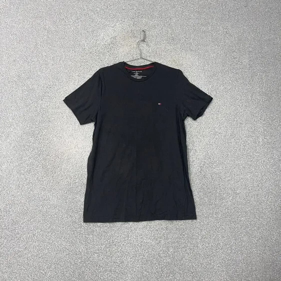 타미힐피거 블랙 로고 코튼 반팔티 M 상품이미지1