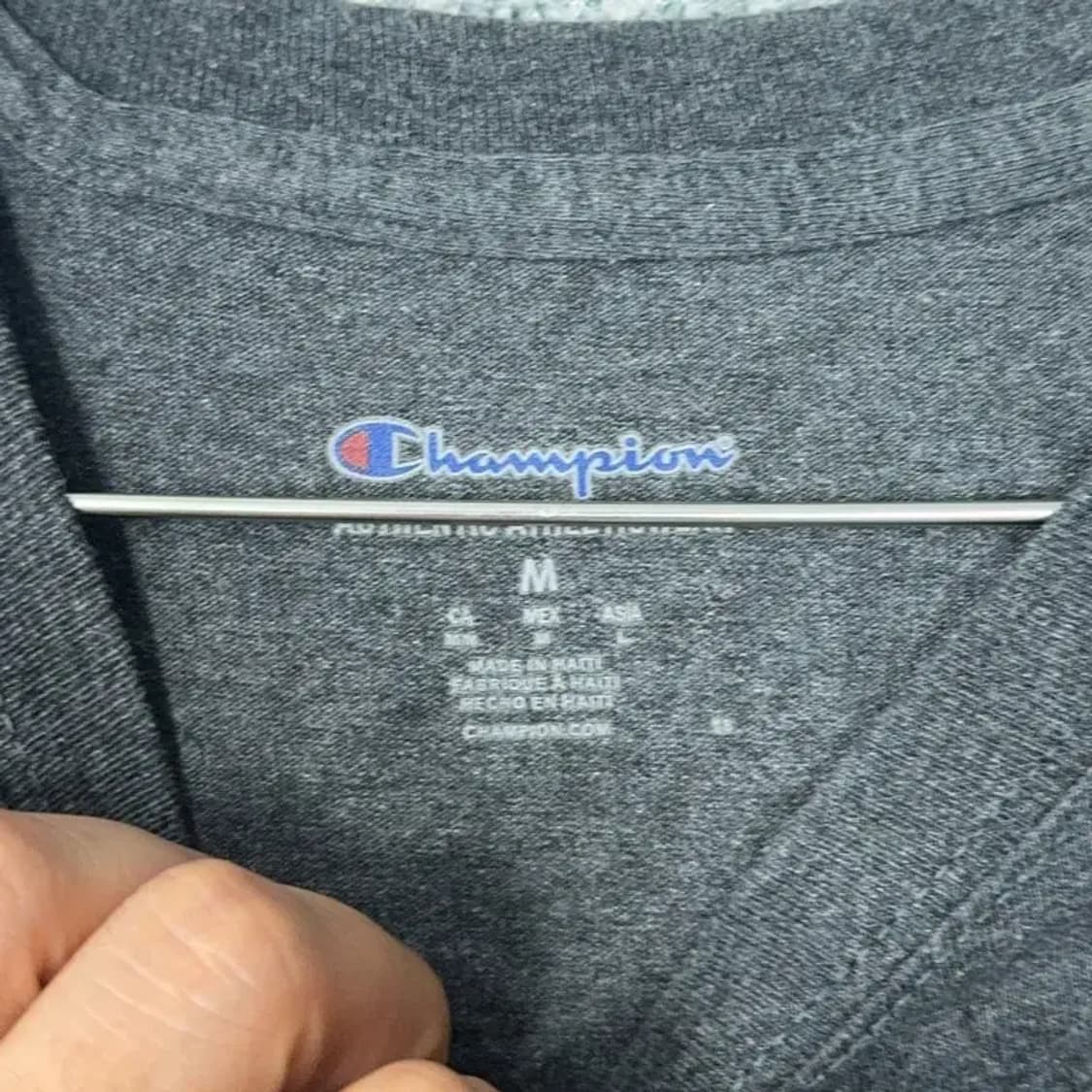 챔피온 그레이 코튼 반팔티 M 상품이미지3