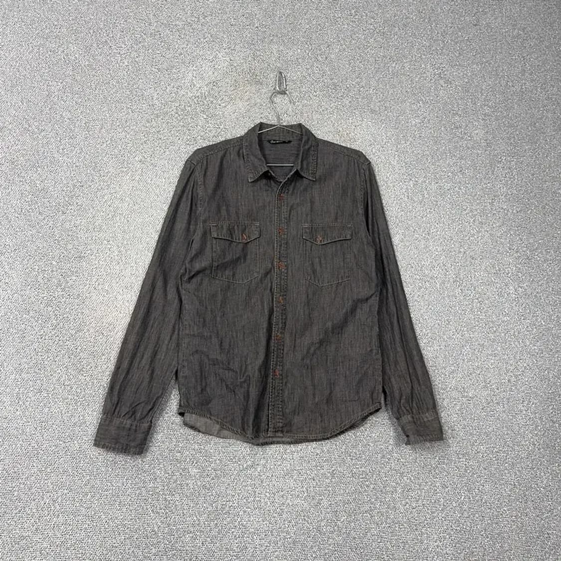에잇세컨즈 흑청 데님셔츠 L 상품이미지1