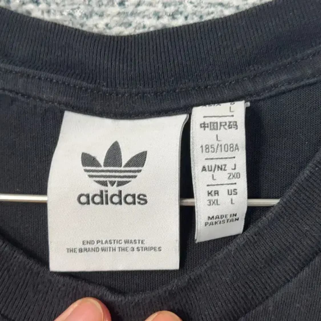 아디다스 불꽃 빅로고 반팔티 3XL 상품이미지3