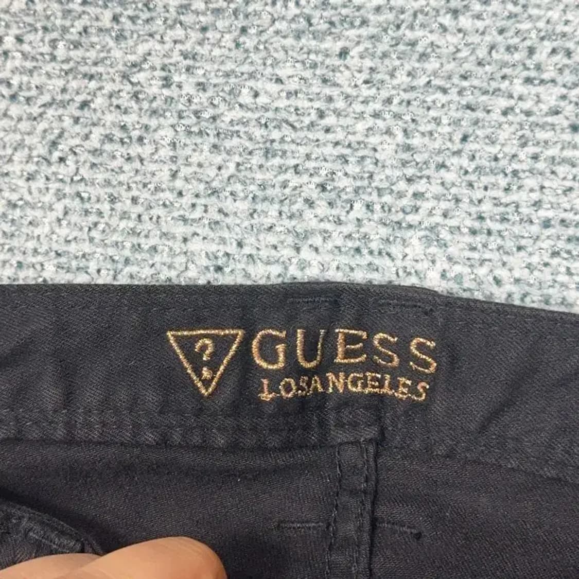 게스 골드로고 블랙 스키니진 26 상품이미지6