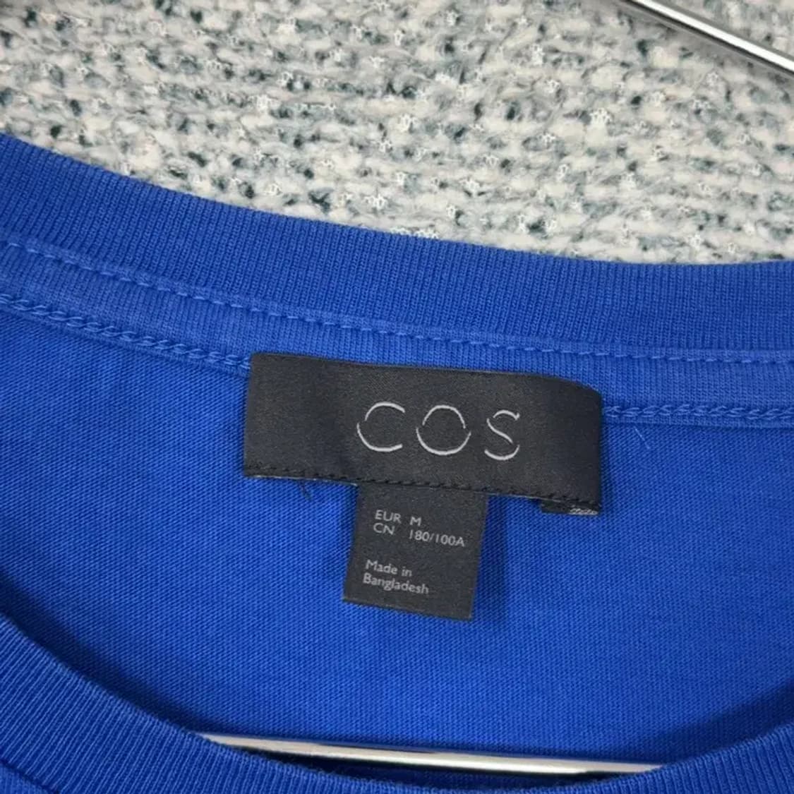 코스 블루 코튼 반팔티 M 상품이미지3