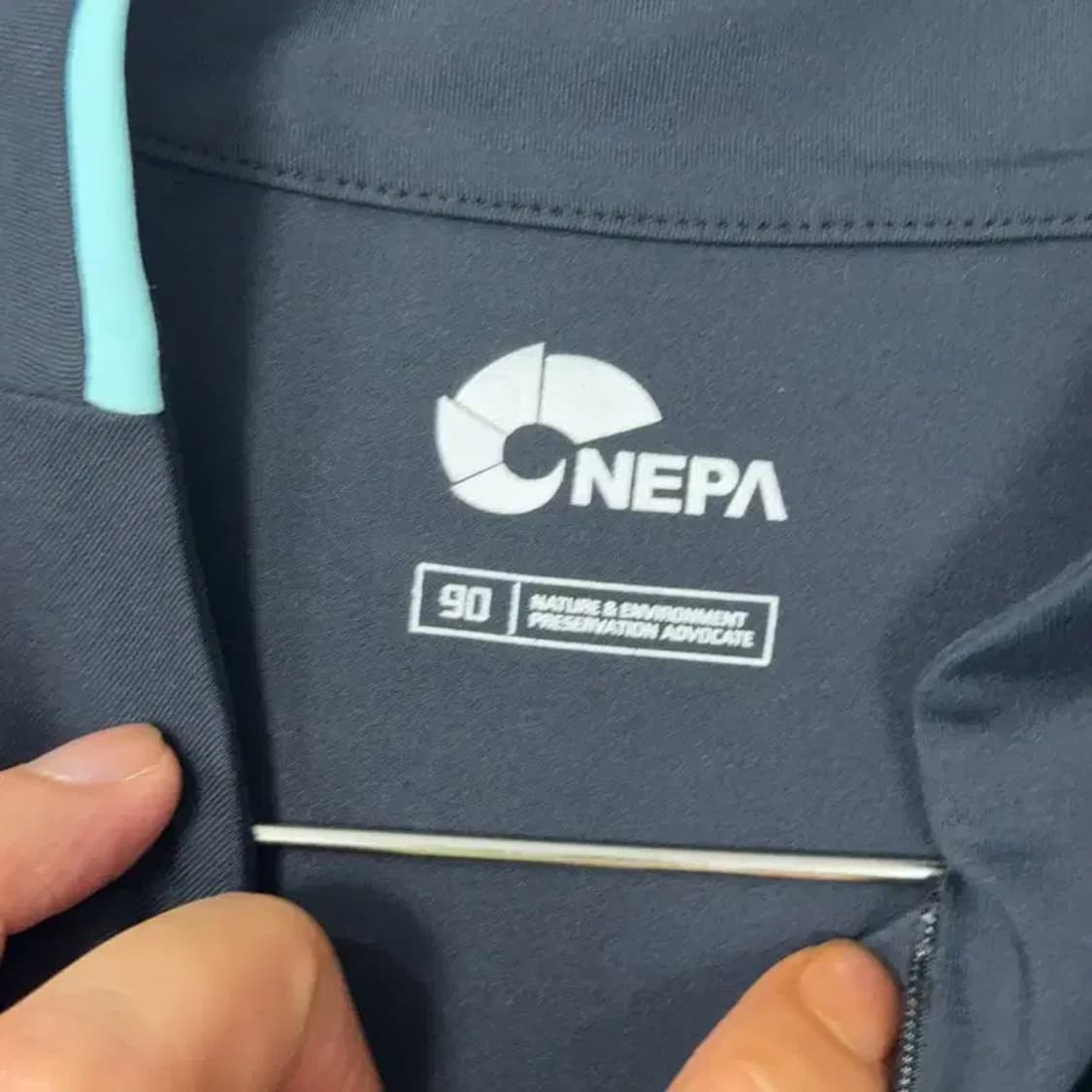 네파 여성 네이비 기능성 반집업 긴팔티 90 상품이미지3