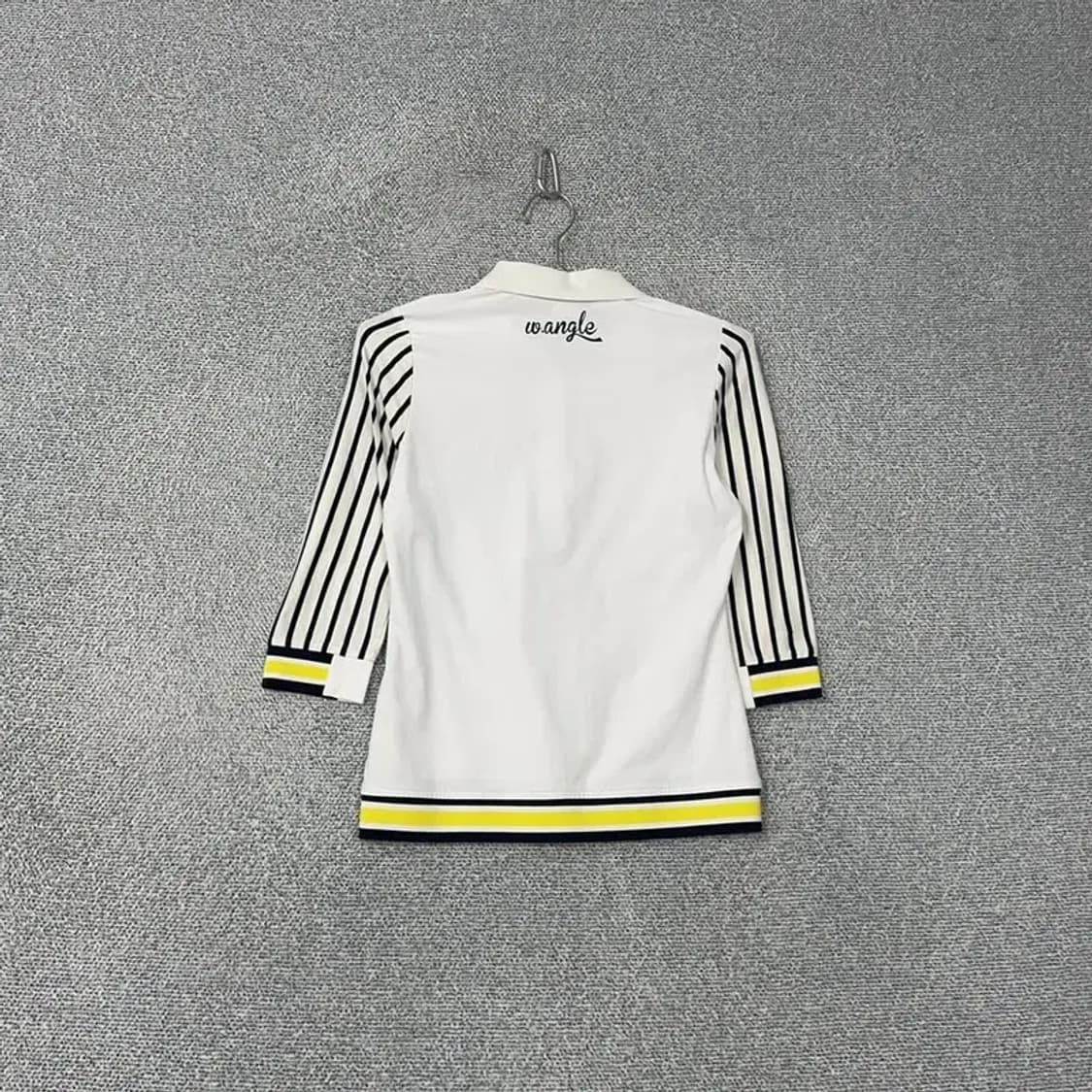 와이드앵글 스트라이프 소매 기능성 긴팔 카라티 85 상품이미지2