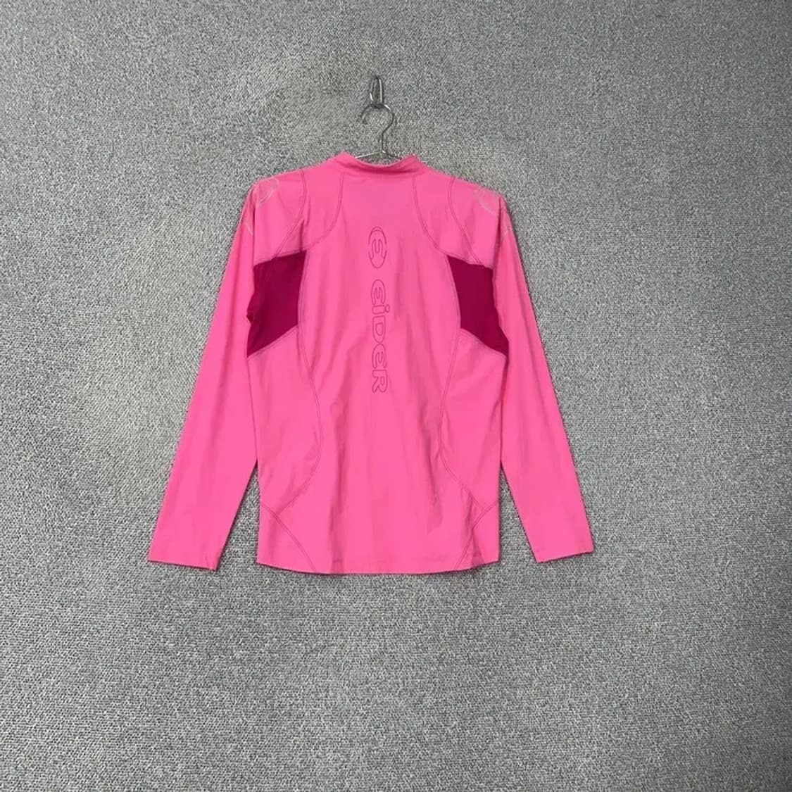 아이더 핑크 기능성 반집업 긴팔티 L 상품이미지2