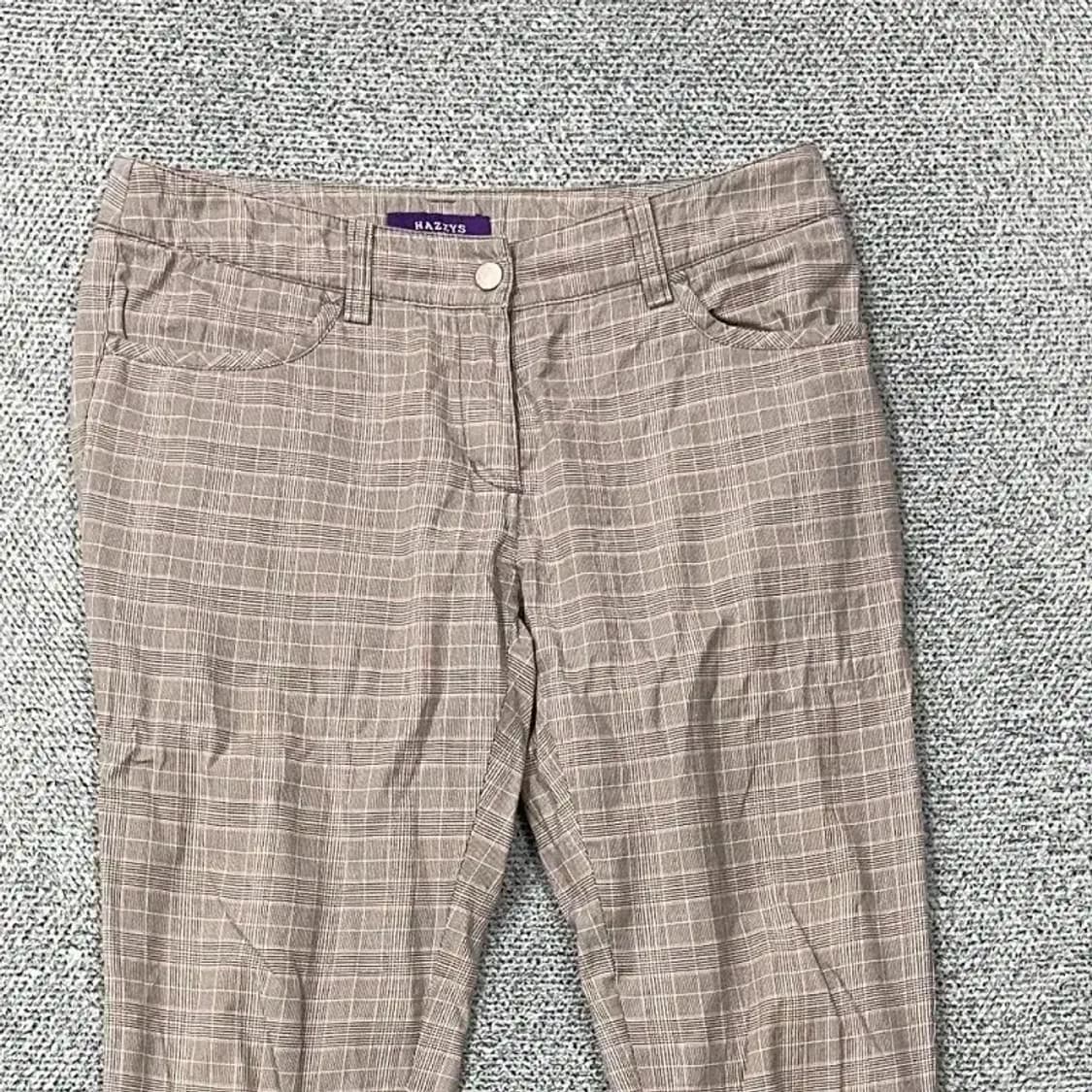 해지스 골프 여성 체크 기능성 팬츠 27 상품이미지3