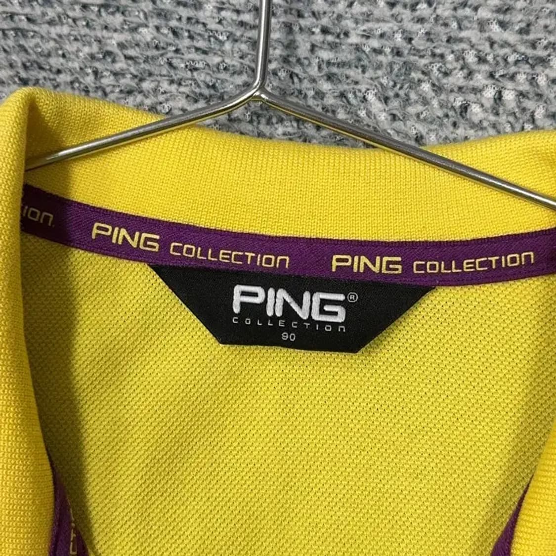 핑 골프 옐로우 기능성 긴팔 카라티 90 상품이미지3